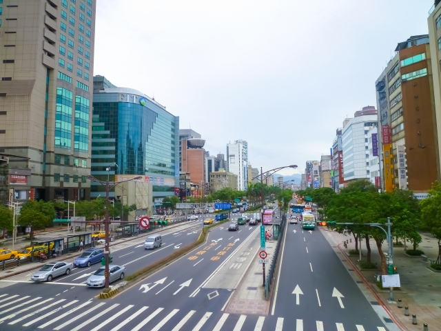 台湾のオフィス街