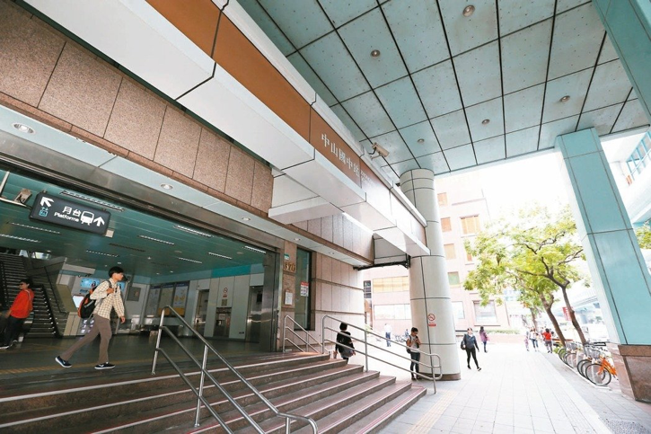 距離中山國中站走路約5分鐘ʕ •̀ o •́ ʔ